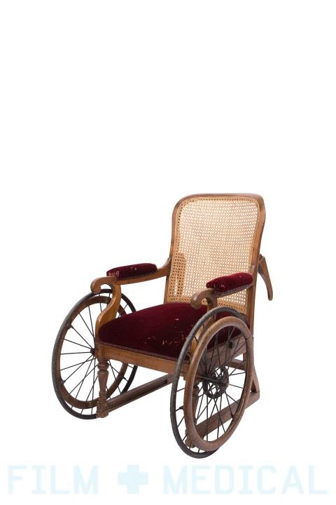Period oxblood wheelchair